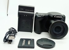  Near Mint/Charger Canon PowerShot SX400 IS 16MP 30x Optical Zoom Black Japan