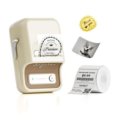 B21 Label Maker, Portable Bluetooth Label Printer for Small Business, Sticker...