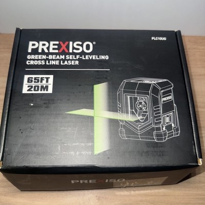 PREXISO 65FT Laser Level Self-Leveling Cross-Line Vertical Green Beam Horizontal