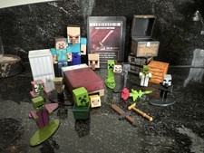 Microsoft Minecraft Toy Mixed Lot Of 20 Figures, Animals & Toys - Mattel Mojang