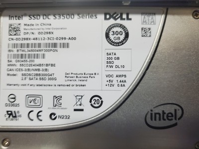 Dell D298X 300GB SSD SATA 3Gb/s 2.5'' Drive Compatible