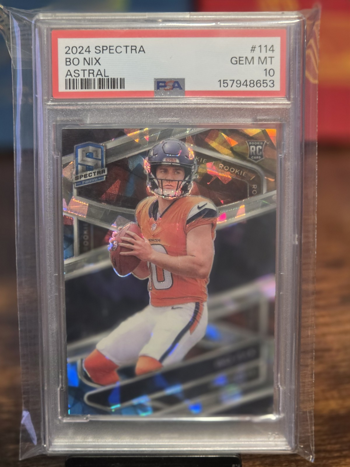 Bo Nix Panini Spectra #114 Astral