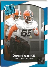 2017 Panini Donruss David Njoku Rated Rookie RC #314 Cleveland Browns
