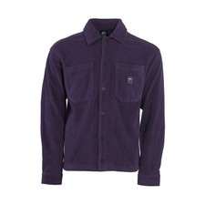 Brain Dead Men's Shirt Purple Polar Fleece Logo Climber Long Sleeve Size S
