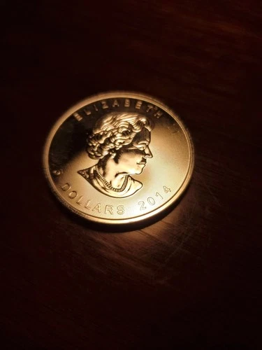 2014 Canadian Silver Maple Leaf 1 oz — photo from another recent sale