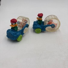 2X McDonald's Warner Bros. 90's Tiny Toon Adventure Toy Car Duck Pig