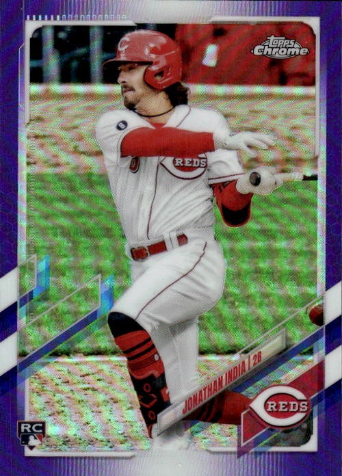2021 Topps Chrome Update Jonathan India #USC74 Purple Refractor Cincinnati 22K