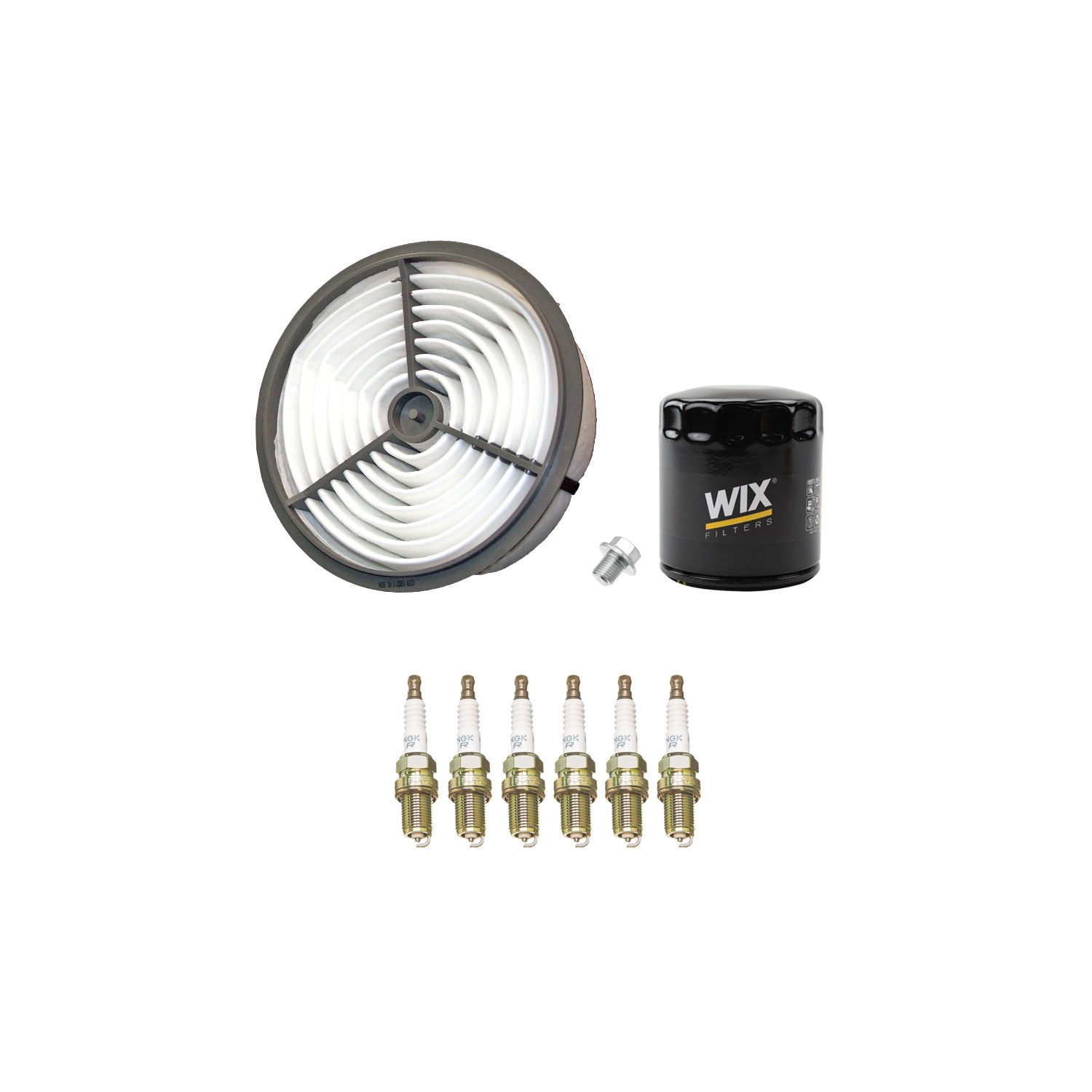 Wix Engine Air Oil Filters & NGK 6 Spark Plugs Kit for Cressida Supra 3.0L L6 M