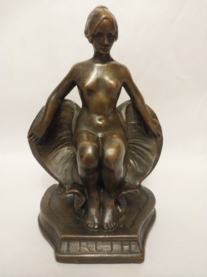 KBW Kathodian Bronze Clad Bookend/Sculpture - Lady Truth - 8.5'' - Exquisite!!