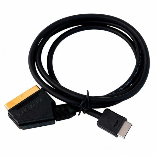 Sony PlayStation 1 PS1 Slim RGB SCART Cable Sync on Luma Stereo CRT TV PAL NTSC