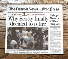 Vtg. 2002 Stanley Cup Detroit Red Wings Detroit News/Free Press Scotty Bowman