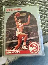 1990-91 NBA Hoops 100 Superstars - Spud Webb #3. Atlanta Hawks. 5'7