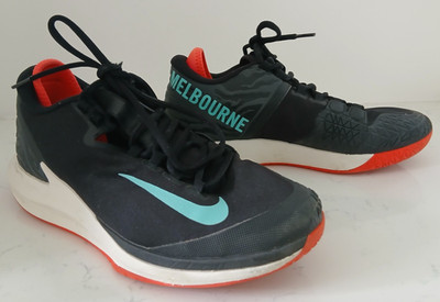 Nike Court Air Zoom Zero Sneaker - UK 8 / US 9 - AA8018-001 - Black Aurora