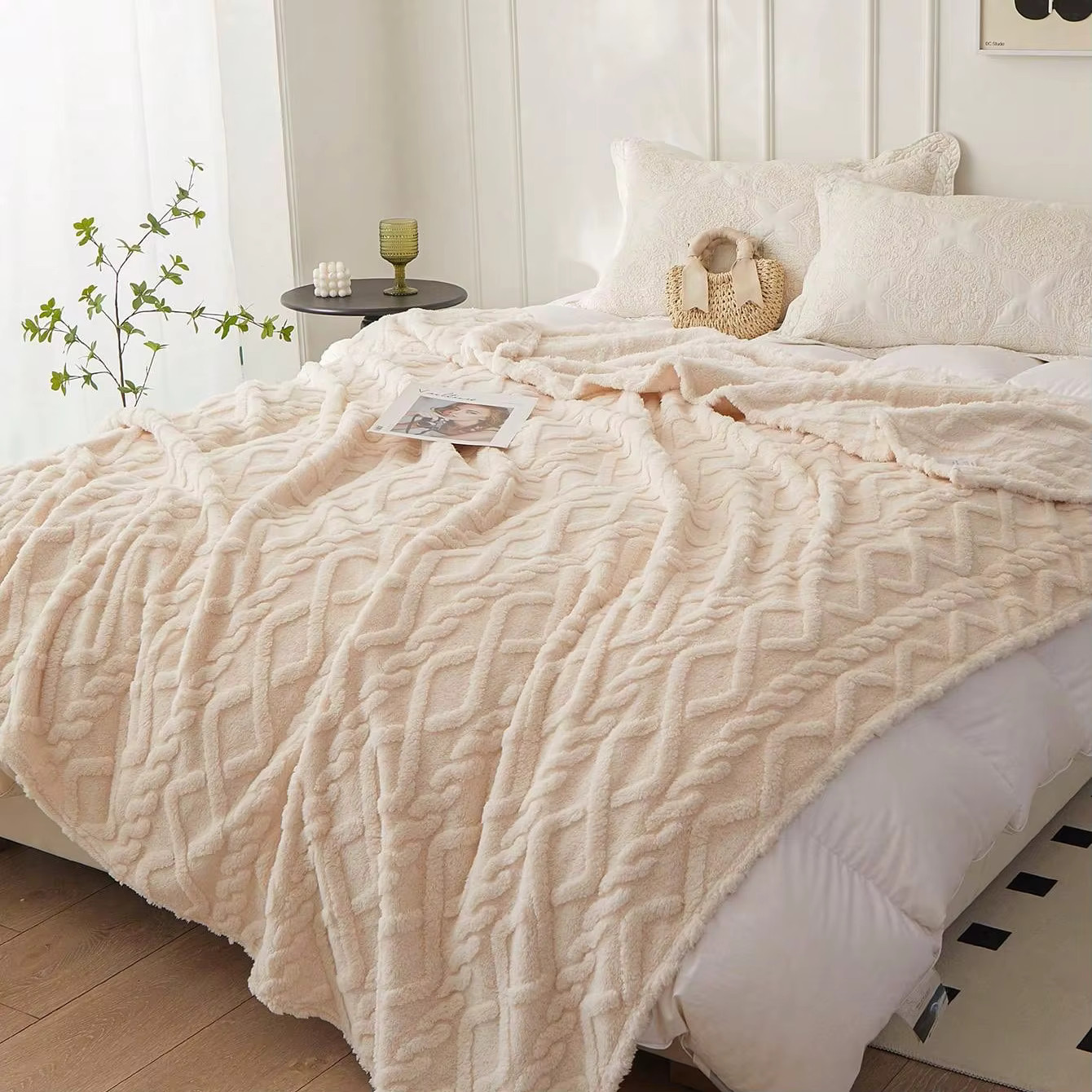 Coperta in pile corallo, 1 pezzo, soffice, per lettino neonato, 120x80 cm foto 4