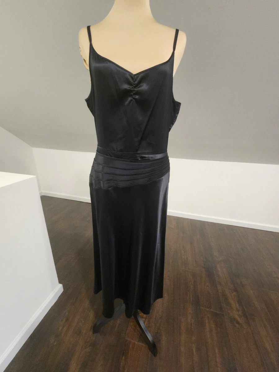 marc jacobs black silk dress Marc By Marc Jacobs Black Satin Ruffle-Front Cocktail Dress – SilkRoll main image 1