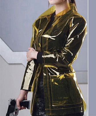 Blade Runner 2049 Ana De Armas PVC Yellow Joi Jacket Size Small
