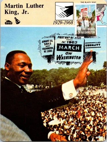 Dr Jim Stamps Maximum Card 1963 March On Washington Forever Fdc