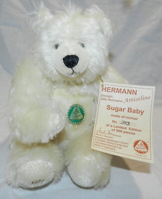 New with Tags - Hermann Limited edition Teddy Bear - Sugar Baby 343 of 500