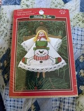 Holiday Time Angel Needlepoint Ornaments New 1 Piece In Package
