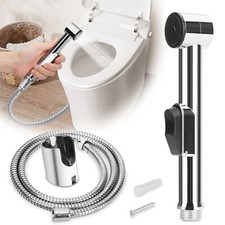 Toilet Shattaf Adapter Hose Bidet Sprayer Stainless Steel Handheld Shower Head