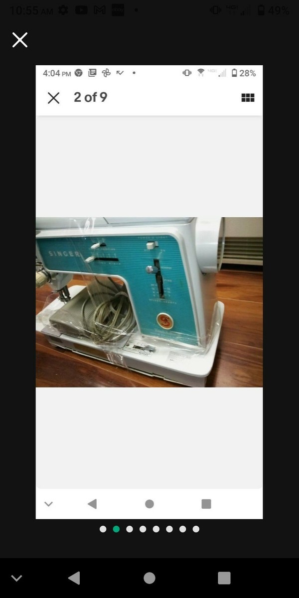 Vintage Singer Touch & Sew Sewing Machine Deluxe Zig Zag Vintage Singer Touch & Sew Sewing Machine Deluxe Zig Zag