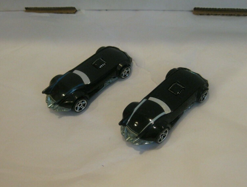 2007 HOT WHEELS MYSTERY CARS LOT OF 2 BATMOBILE w/ WHITE & BLUE STRIPE VARIATION - Picture 2 of 4