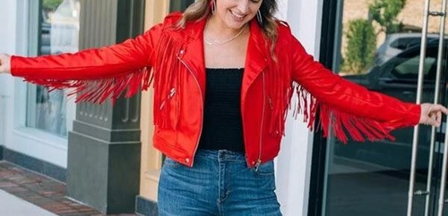 Women's Fringe Jacket | Suede Leather 
