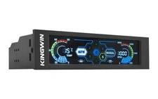 Kingwin Touch Screen LCD 5 Channel Fan Controller/Temperature Monitor,  FPX-007