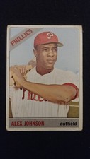 1966 Topps baseball card # 104 Alex Johnson  ( GOOD CONDITION )