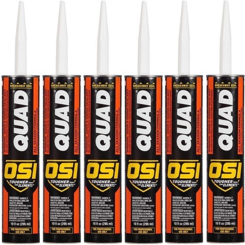 OSI QUAD Window & Door Foam Sealant - 8 Pack Of 16 Oz Cans, Minimal Expansion
