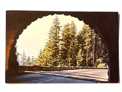 Salt Creek Falls Oregon Highway 58 Tunnel Scenic Landmark Chrome Postcard 465