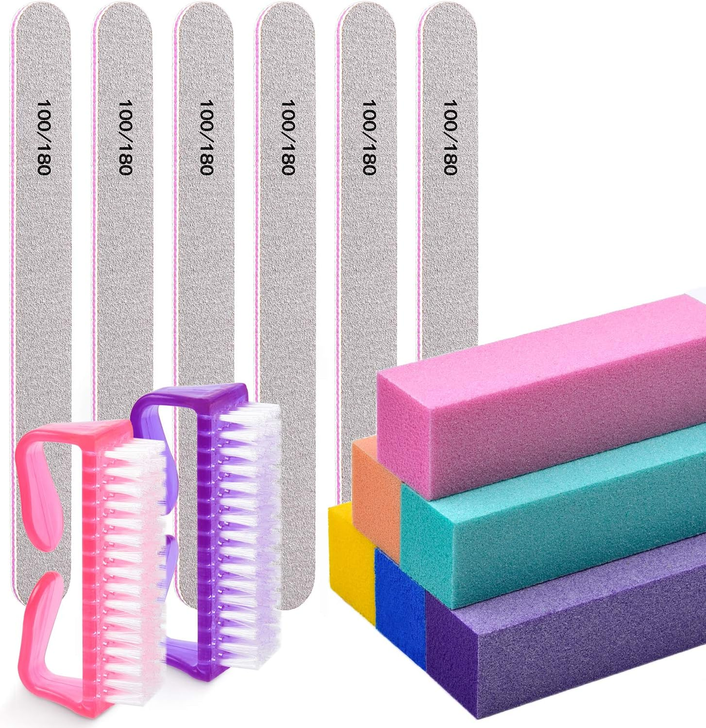 Nail Files and Buffers, MORGLES Nail Care Kit for Natural and Acrylic Nails-image