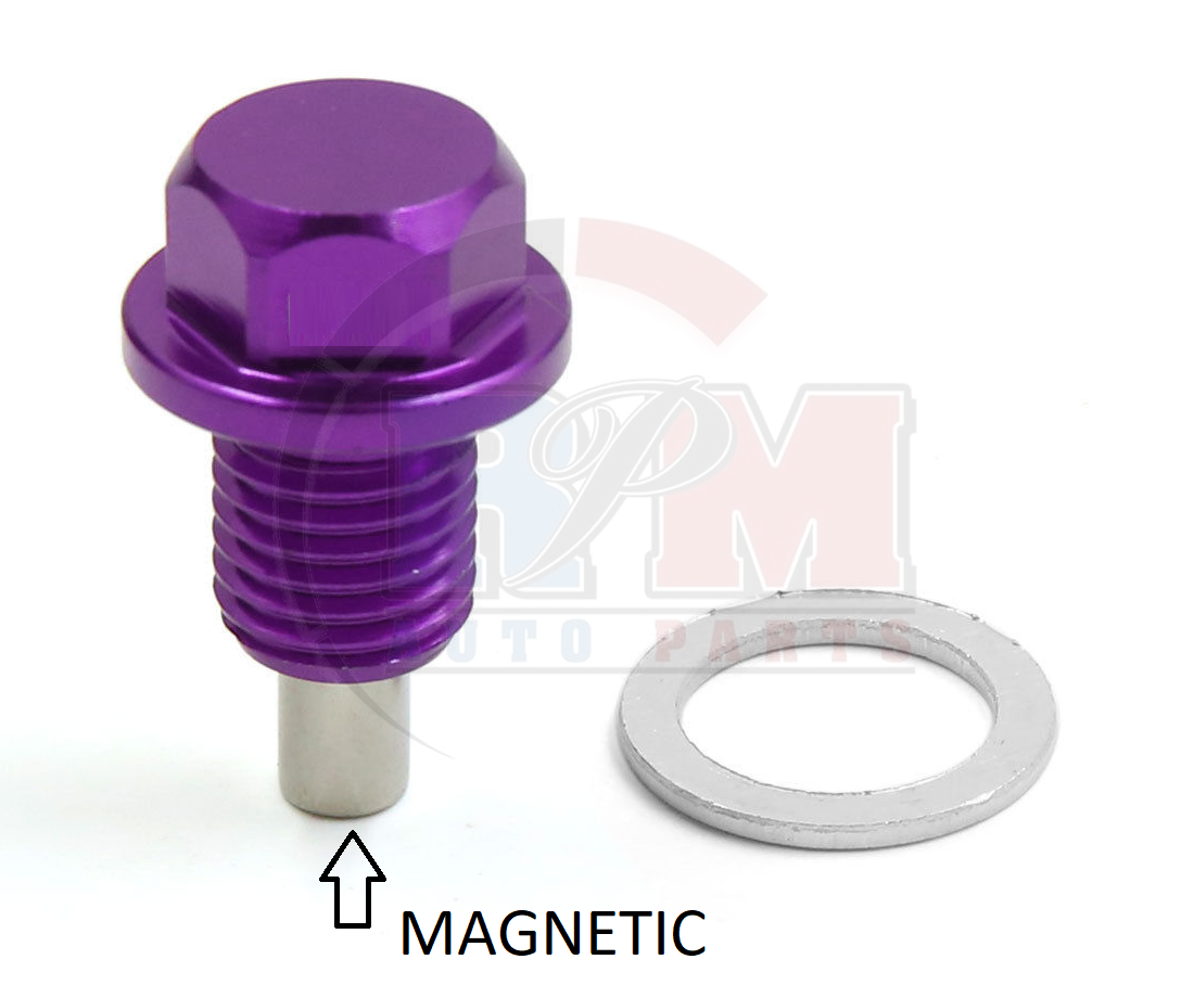 Anodized Aluminum Purple Oil Drain Plug ADP221PUR for Nissan