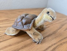 Vintage Steiff Stuffed Turtle Slo wool covering/rubber shell 6"