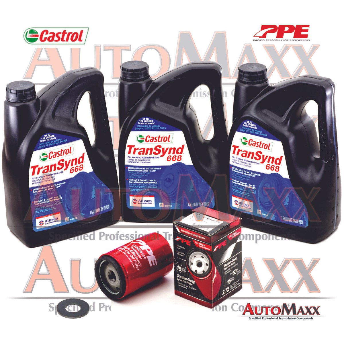 Allison Transynd Full Synthetic Transmission Fluid PKG 3 GAL + 1