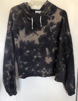Treasure & Bond Sweatshirt Large Cropped Tie Dye Boho