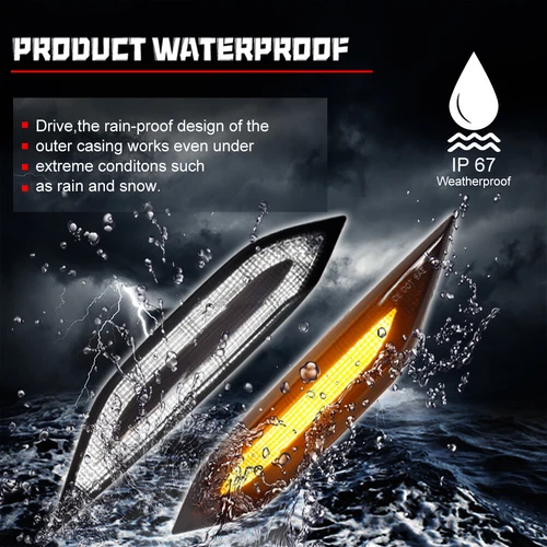 Smoke Sequential LED Side Marker Signal Lights For Porsche Cayenne 958 2011-2014 - Bild 8 von 10