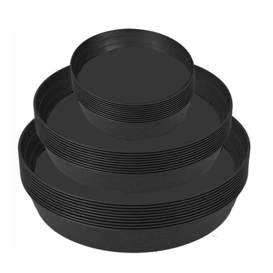 Round Black Deep Plant Pot Saucers Sizes Available 25/30/35/40 CM eBay
