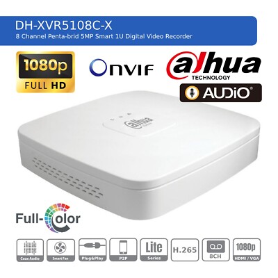 DAHUA 4/8 KANAL 2K CCTV PoE NVR NETZWERK VIDEORECORDER FÜR 5MP ÜBERWACHUNGSKAMERA
