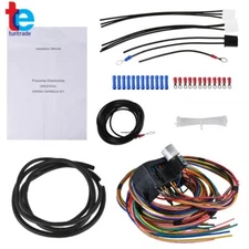 Universal Wire Harness 14 Circuit 14 Fuse 12v Street Hot Rat Muscle Rod Wiring