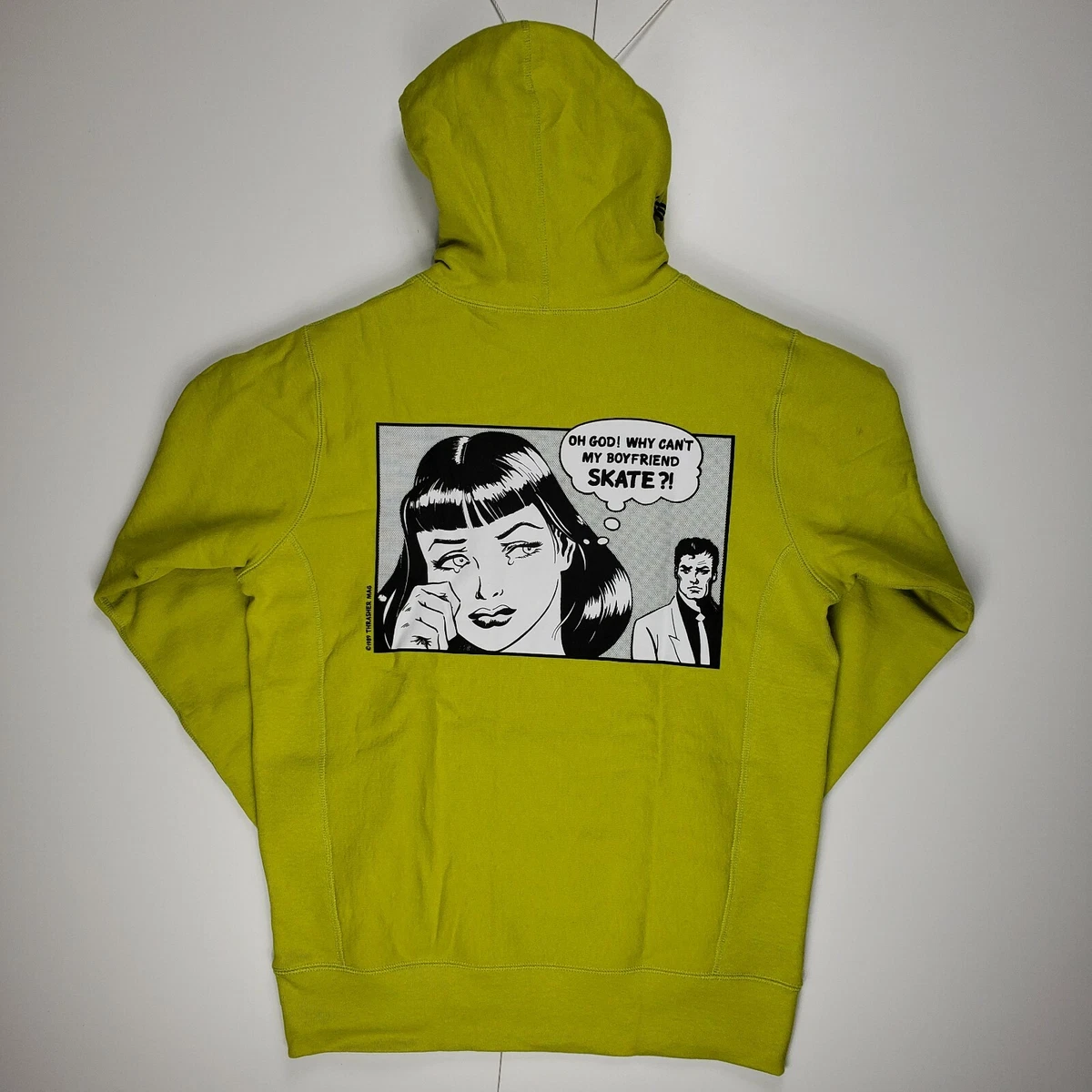 Supreme Thrasher Boyfriend Hooded Sweatshirt Pea Green Brand New