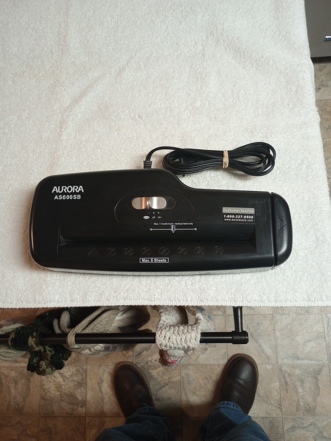 Paper Shredder Aurora AS600SB-image