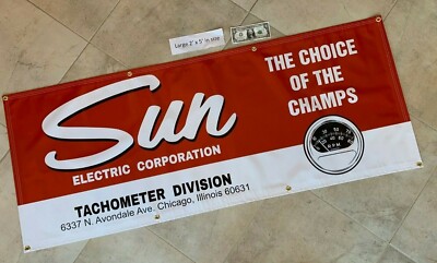 SUN TACHOMETER Garage Banner Sign (Large 2'x5') | eBay