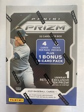 2021 Panini Prizm Baseball Factory Sealed Blaster Box! PURPLE WAVE & GREEN PRIZM