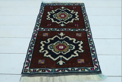 Doormat, Small Turkish Rug, Konia Handmade Carpet, Bedroom Tapis Teppiche18''X29''