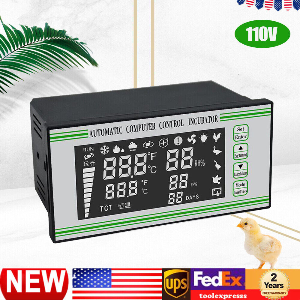 Automatic Egg Incubator Controller Thermostat Temperature Humidity Sensor XM-18S