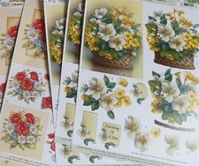 Craft Creatons Non Die-Cut Decoupage Paper Sets of 12 - a fantastic bargain!!!