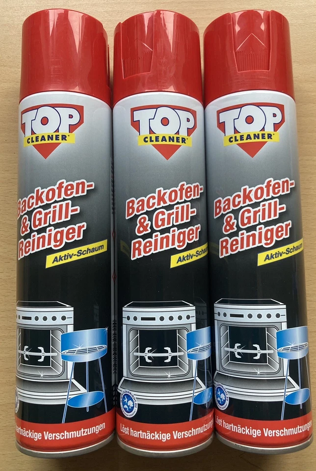 3 x 400 ml  BACKOFEN & GRILL REINIGER SPRAY Top Cleaner