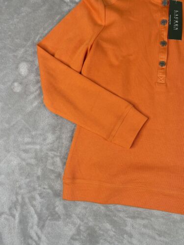 Maglione Lauren Ralph Lauren WMNS - Medium Starburst arancione mezzo bottone a pressione nuovo con etichette - Foto 2 di 11
