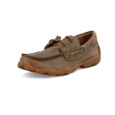 YOUTH TWISTED X BOAT SHOE DRIVING MOC Sz 2M YDM0002 Bomber Brown